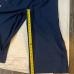 Forever 21 Blue Wide Leg Jumpsuit S Front Cut Out Tie Back Coquette Nautical Photo 5