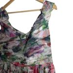 Marchesa Notte Floral Off Shoulder Appliqué 3D Formal Evening Gown Size 14 White Photo 9