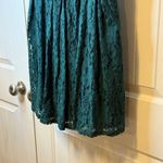 B Darlin Emerald Green Lace Halter Neck Cutout Waist Mini Dress Juniors Size M # Photo 4