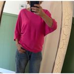 New York & Company Fuchsia Batwing Dolman Sleeve Pullover Knit Top Size M Pink Size M Photo 6