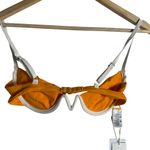 l*space L* Nico Mango Orange V-Wire Bikini Swimsuit Top Size Small Photo 10