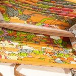 Sakroots  Crossbody Multi Pocket Wallet Artist's Circle Apricot Flower Power Photo 3