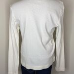 Eddie Bauer Womens White Long Sleeve Crew Neck Top Size Large NWT Photo 4