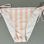 Victoria's Secret Victoria’s Secret Pastel Pink White Striped String Bikini Bathing Suit Swimsuit Swimwear Swim Bottoms Size S 👙🤍 Photo 1