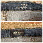 J.Crew Toothpick Skinny Denim Jeans Women's 32 Blue Low Rise Distressed Photo 9