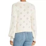 Madewell  Ivory Floral Pointelle Crewneck Sweater Photo 4