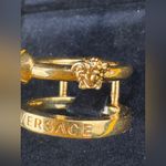 Versace Gold Medusa Double Band Ring Size 17 Photo 1