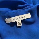 Naked Zebra  L 3/4 cold shoulder sleeves elastic waist romper adjustable straps Photo 8