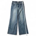 REWASH  Brand High Rise Effortless Collection Wide Leg Jeans Blue Wash Denim 3/26 Photo 8