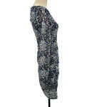 Reiss  Fox Mesh Lace Crochet Bodycon Dress Blue Tropic Print Size US‎ 6 Photo 6