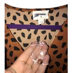 Everly NWT Peplum Leopard Print Blouse - Size Large Photo 7