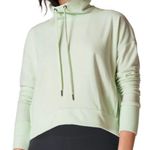Sweaty Betty Harmonise Luxe Fleece Sweatshirt in Glacier Green Medium Photo 1