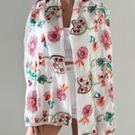 Bijoux Terner Floral- Embroidered shawl Scarf Photo 3