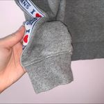 Vans Light Gray Logo Sleeve Cropped Pullover Sweatshirt Photo 3