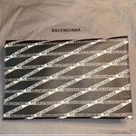 Balenciaga New Authentic  Black Monogram Leather Bag Shopper Tote Photo 7