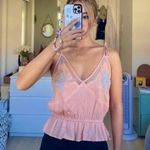 Cleobella  Siren Top Peony Peplum Top Cropped Size Small Photo 3