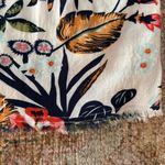 Philosophy  Multicolor Tropical Floral Button Up Cropped Blouse with Raw Edges S Photo 4