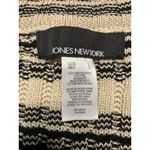 Jones New York Womens Full Zip Sweater Brown/Black Striped Size L Photo 2