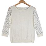Anthropologie ✨ Sparrow Cream Dotlace Pullover✨ Photo 1