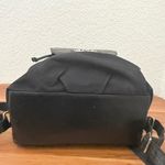 Brighton  E089658 Black Nylon Backpack With Leather Croc Trims Photo 4