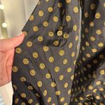 MICHAEL Michael Kors Black and Gold Zip Down Shirt Size 8 Photo 5