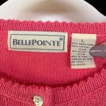 American Vintage Vintage Bubblegum Baby Pink Daisy Floral Grandma Cardigan Sweater Cottage Large Photo 3