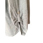 Adrienne Vittadini  100% Linen Top Women’s XL Light Blue Button Detail Photo 4