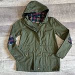 Mine Utility Jacket Womens S Army Green Full Zip Hooded Cinch Waist Military Photo 0