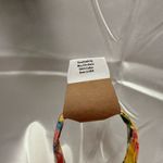 Handmade  Lemon and Floral Wristlet Keychain with Yellow Pompom Photo 3