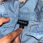 Torrid  Mini Chambray Tiered Shirt Dress Photo 2