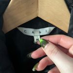 CAbi Black Quilted Puffer Jacket with Brown Faux Fur Trim Photo 2