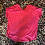 Pink Rose Large high low top v neck tie knot bottom front Photo 1