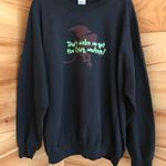 Gildan AMAZING VINTAGE BLACK THE WIZARD OF OZ GRAPHIC SWEATSHIRT PULLOVER TOP Photo 0