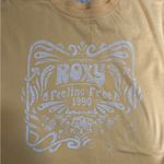 Roxy  Yellow Casual Cropped Top Size XS EUC Photo 2