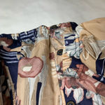 Vintage 100% Silk Floral Jacket Sz Large Blue Pink Peach Tan Photo 7