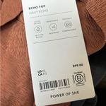 Athleta Echo Rust Short Sleeve Top Photo 3