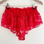 Free People Red House Party Micro Shortie Size Small Photo 2
