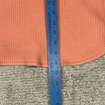 Aerie  Lumberjane Shirt Womens Small Waffle Knit Saturn Peach Orange Oversized Photo 6