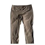 Nike  Dark Green and Black Cropped Leggings Photo 2