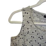 Willi Smith Size S Heather Gray 100% Linen Star Print Tank Top Sleeveless Jersey Photo 3