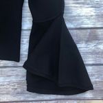 Eliza J Black Bell Sleeve Top Keyhole Shirt Photo 6