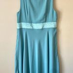 DANA KAY | Aqua Sleeveless Cocktail Dress Sz 18W Photo 3