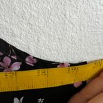 Abound Black Floral Cami Tank Top, Gothic Whimsigoth Coquette Grunge Indie Sleaze Large Photo 4