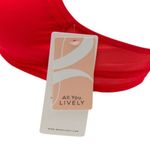 All. You. LIVELY Women's Mesh Trim Bralette Tomato Red Photo 3