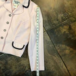 Plaza South Petite Women’s Barbie Pink Blazer Black Outline 10P Photo 3