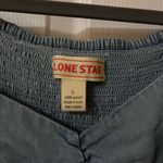 Women's Denim Blue Ruched Blouse from Lone Star Size L Photo 1