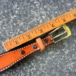 VTG TEX TAN GENUINE COWHIDE COWBOY BELT SIZE 36 BROWN LEATHER Made In The USA Photo 9