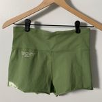 DKNY Sport Green Athletic Athleisure Shorts White Tie Dye Accent Waist Pocket M Photo 0