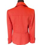 Tahari ASL Double Breasted Blazer w/ Belted Cuffs & Gold Buttons Orange Red SZ.4 Photo 13