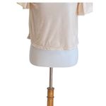 Free People  Claudia Puff-Sleeve Blouse Pink Size XS Holiday Velvet Bohemian Cute Photo 7